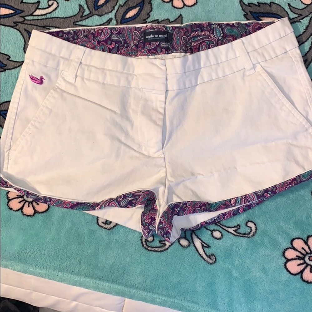 White Southern Marsh shorts